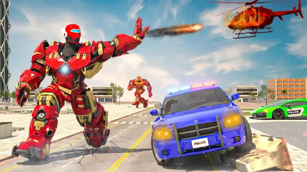 [安卓手机游戏]警拥直升机汽车游戏